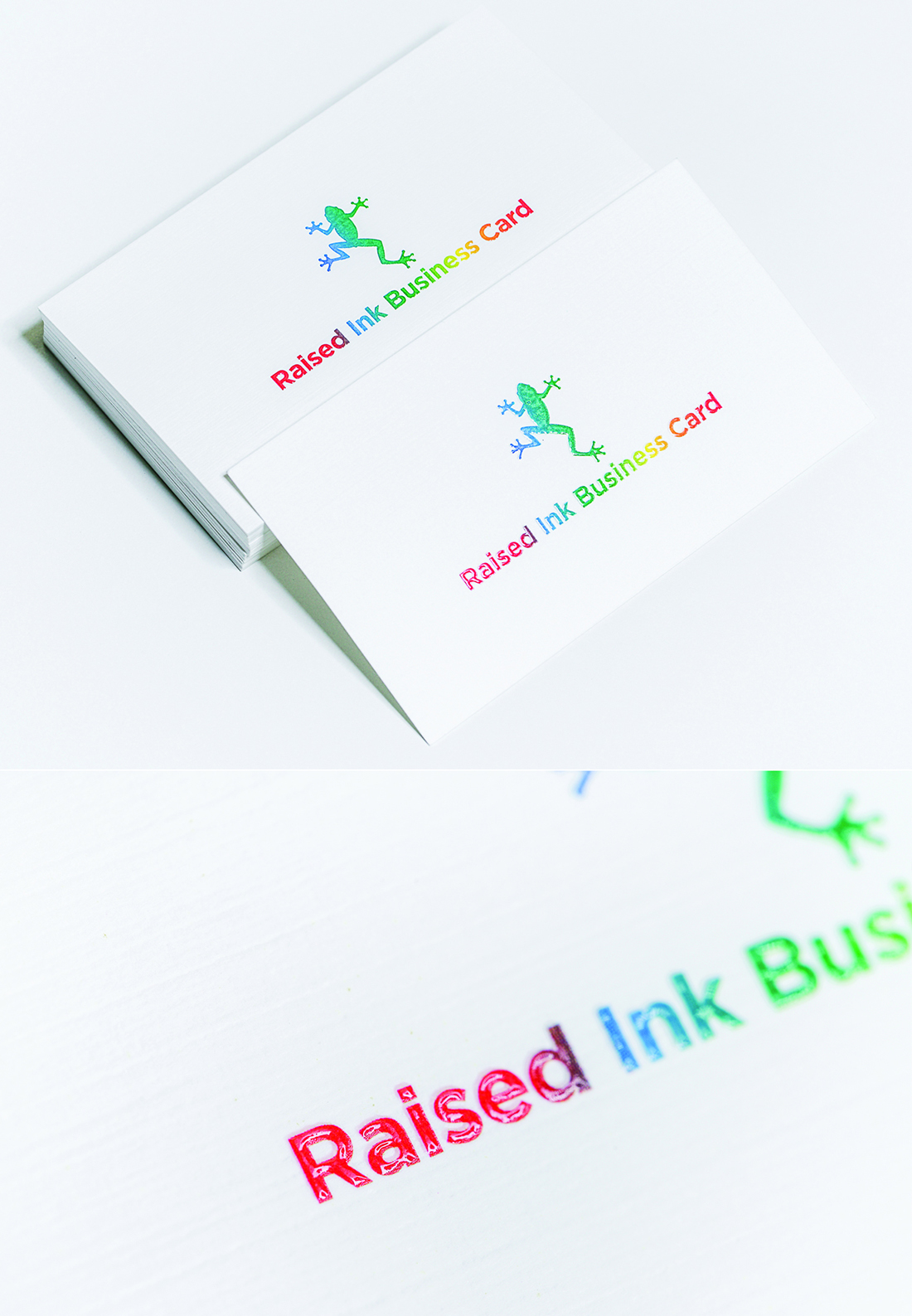 Raised Ink Business Cards & Rounded Corner